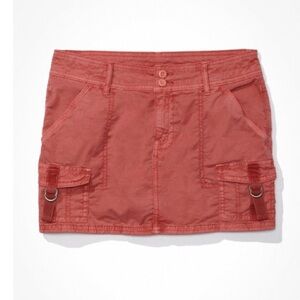 American eagle snappy low rise cargo mini skirt